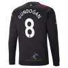 Officiële Voetbalshirt Manchester City Gundogan 8 Uit 2022-23 Lange Mouw - Heren